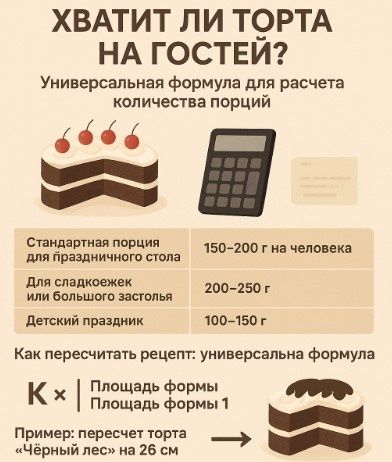 Кажется, что угадать с размером торта для торжества — дело простое, но это не так
