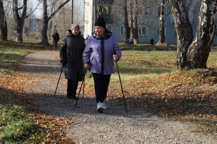 В посёлке Усольского района появился парк для скандинавской ходьбы