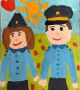 Новая работа в конкурсе детских рисунков «Мои родители работают в полиции Иркутской области - 2025»! Взгляните, что нарисовала Софья Кривда из Шелехова, 4 года