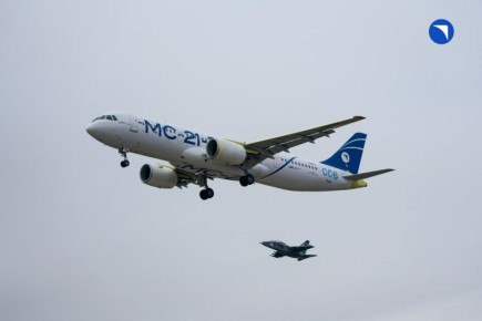 В Иркутске прошло испытание второго самолета МС-21, оснащенного российскими комплектующими