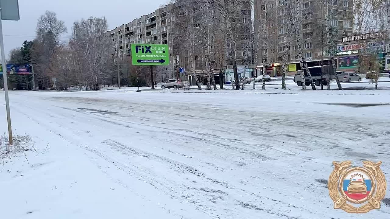 Госавтоинспекция Ангарского городского округа предупреждает о соблюдении мер безопасности при движении в условиях снегопада и гололедицы