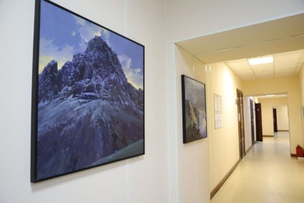 Выставка картин Александра Имедеева «Сияние Сибири» представлена в администрации Иркутска