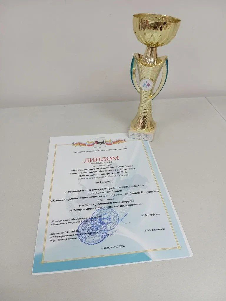 Дом детского творчества № 2 Иркутска признан лучшей организацией детского отдыха в регионе Дом детского творчества № 2 Иркутска признан лучшей организацией детского отдыха в регионе