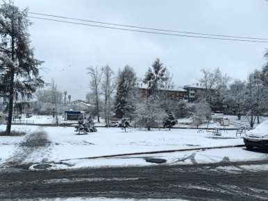 Заснеженная Синюшка. Как думаете, растает или уже до весны с нами?