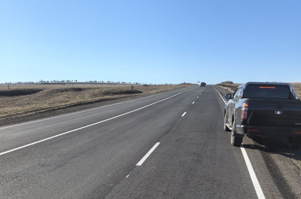 Участок дороги на подъезде к поселку Усть-Ордынский ввели в эксплуатацию