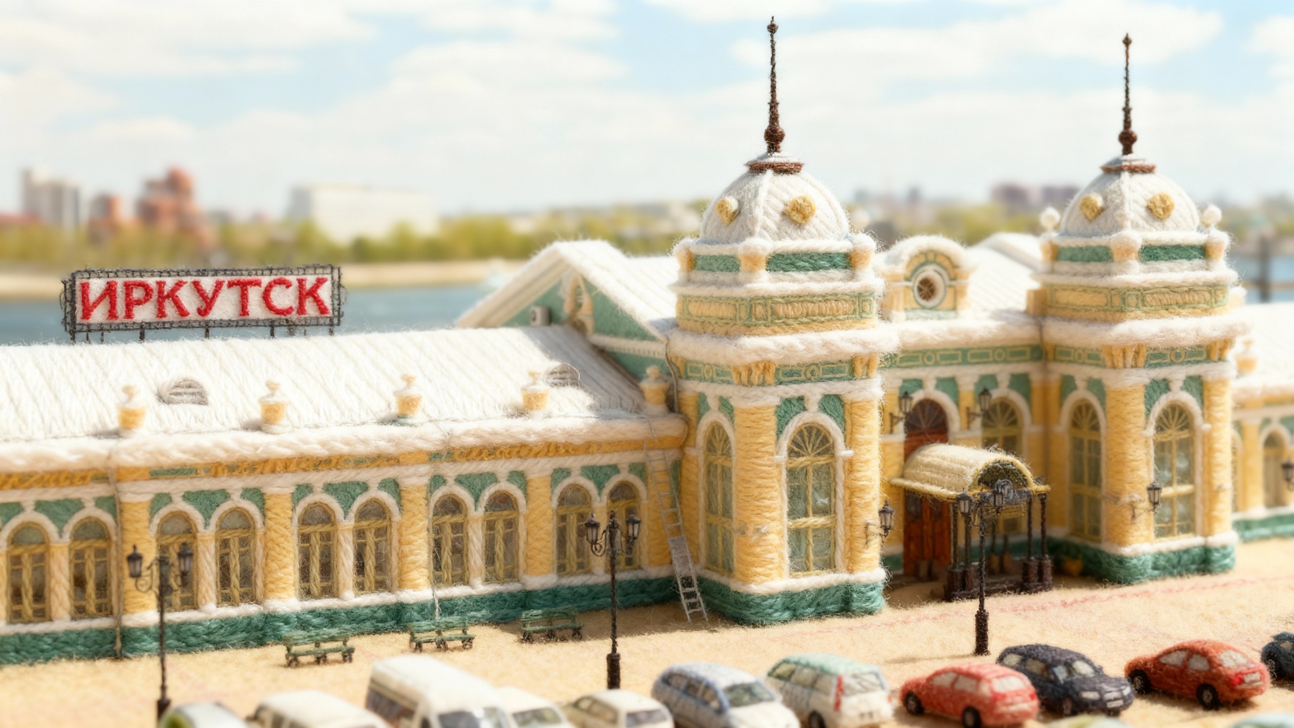 Прикольный какой промт. " Вязаный Иркутск в постельных тонах " Прикольный какой промт. " Вязаный Иркутск в постельных тонах "