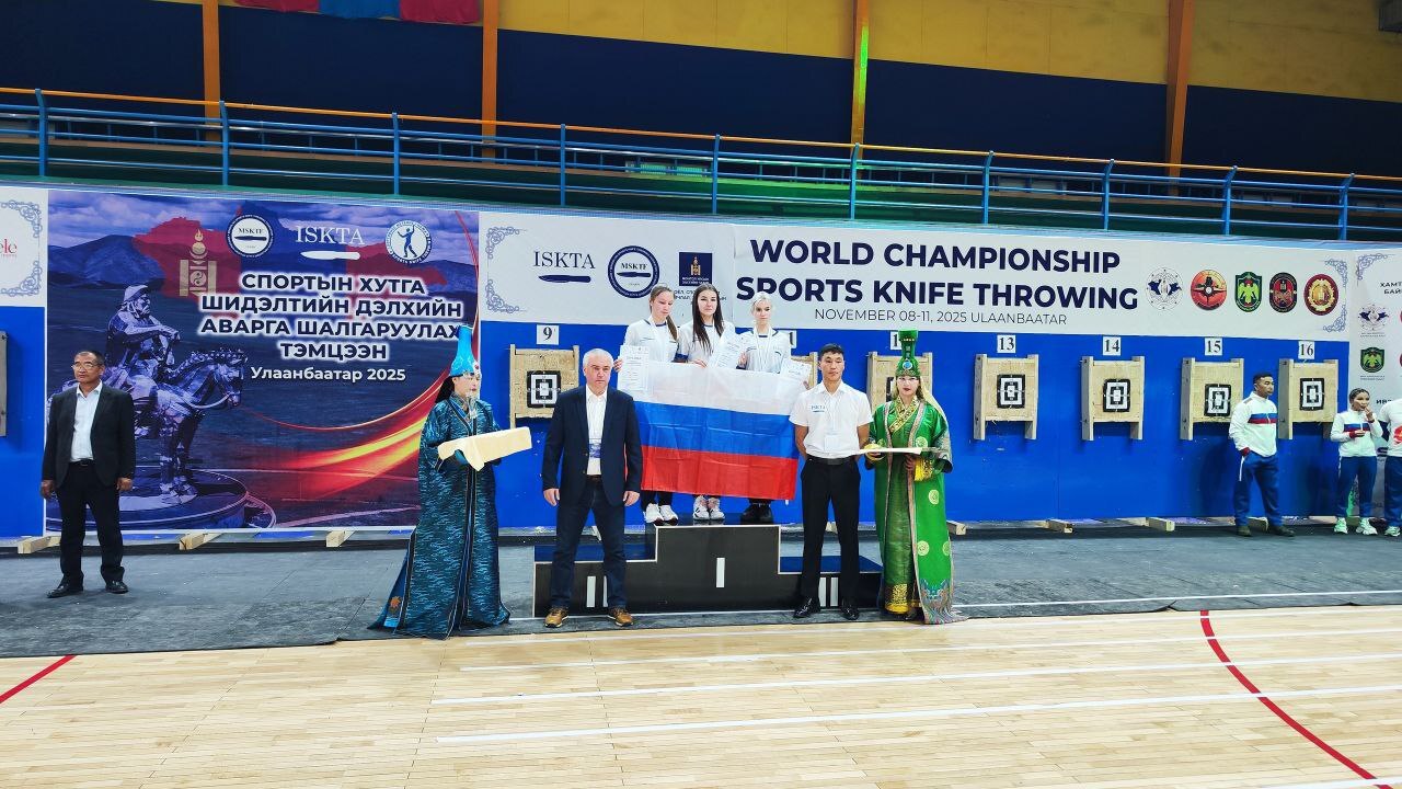 Спортсмены Прибайкалья завоевали пять медалей на первенстве мира по спортивному метанию ножа Спортсмены Прибайкалья завоевали пять медалей на первенстве мира по спортивному метанию ножа