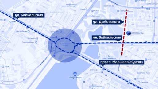 Положительное заключение госэкспертизы получил проект строительства двухуровневой Байкальской развязки в Иркутске