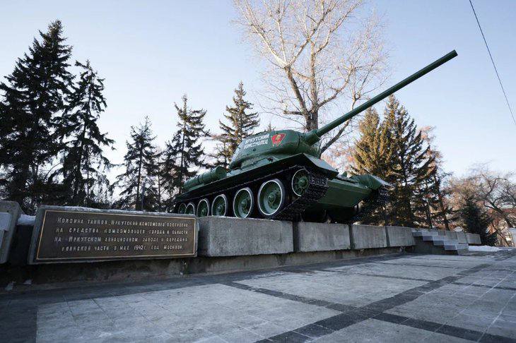 Благоустройство у танка «Иркутский комсомолец» завершили
