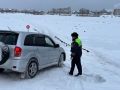 Киренский район: сотрудники Госавтоинспекции напоминают о запрете выезда на неокрепший лед реки Лена
