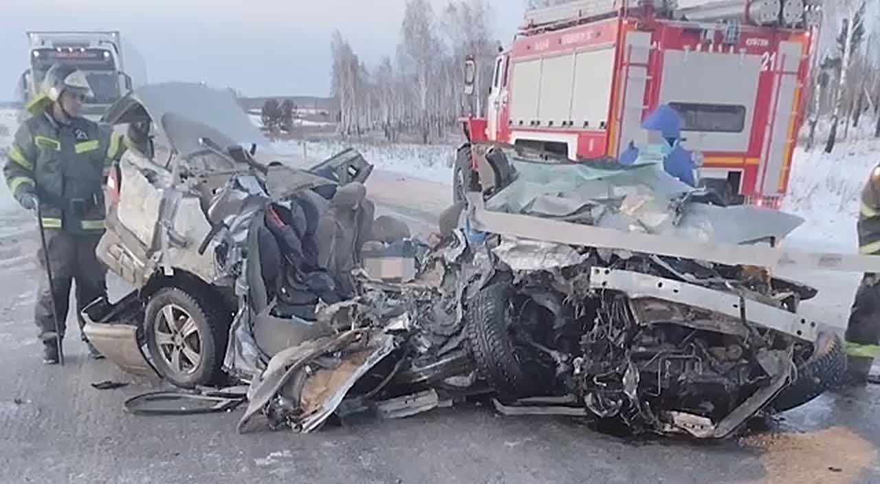 При столкновении легкового автомобиля и большегруза на трассе в Куйтунском районе Иркутской области погибли водитель легковушки и три ребенка-пассажира