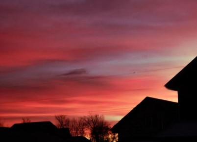 Нынешнее утро ознаменовалось потрясающим рассветом