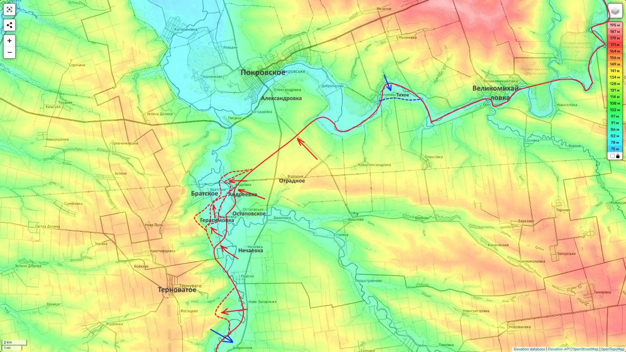 Юрий Подоляка: Гуляйпольское направление (на утро 15.12.25): Варваровка, рубеж реки Ганчур Юрий Подоляка: Гуляйпольское направление (на утро 15.12.25): Варваровка, рубеж реки Ганчур