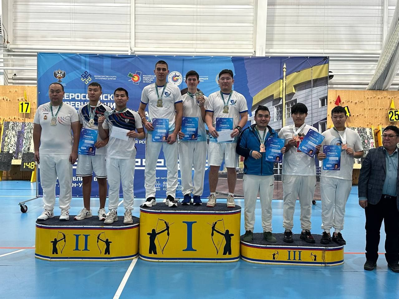 Три золотые и серебряную медали выиграли спортсмены Приангарья на всероссийских соревнованиях по стрельбе из лука памяти Даши-Нимы Эрдыниева, которые с 8 по 12 декабря проходили в Улан-Удэ Три золотые и серебряную медали выиграли спортсмены Приангарья на всероссийских соревнованиях по стрельбе из лука памяти Даши-Нимы Эрдыниева, которые с 8 по 12 декабря проходили в Улан-Удэ