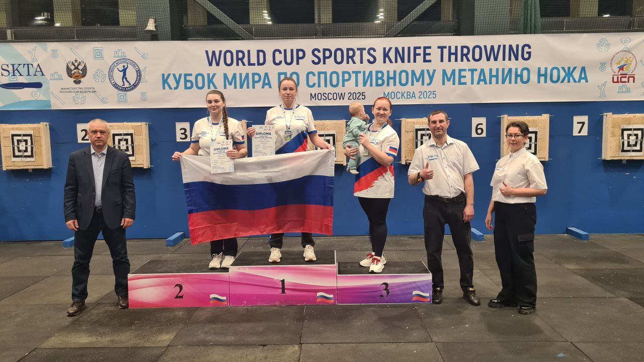 Спортсмены Прибайкалья выиграли десять медалей на Кубке мира по спортивному метанию ножа, который с 12 по 15 декабря впервые проходил в Москве Спортсмены Прибайкалья выиграли десять медалей на Кубке мира по спортивному метанию ножа, который с 12 по 15 декабря впервые проходил в Москве