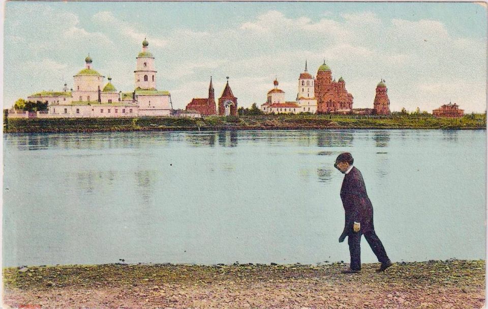 Вид на Иркутск и Ангару 1906 г