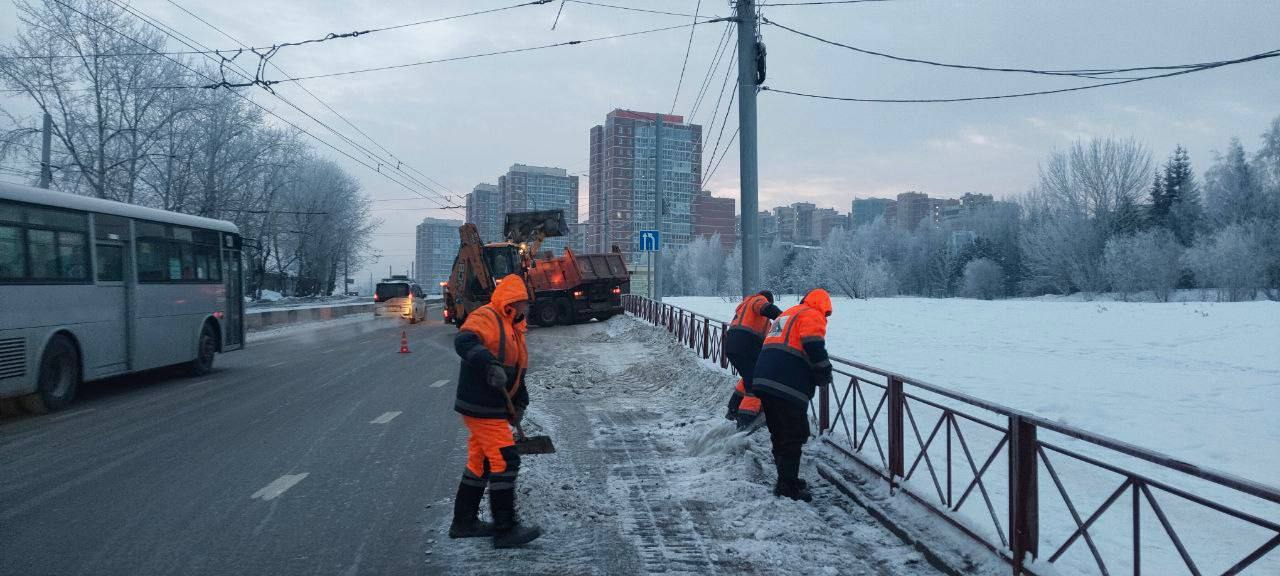 1500 тонн снега вывезли с улиц Иркутска за сутки