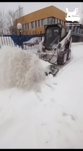 #уборка_снега продолжается в Иркутске