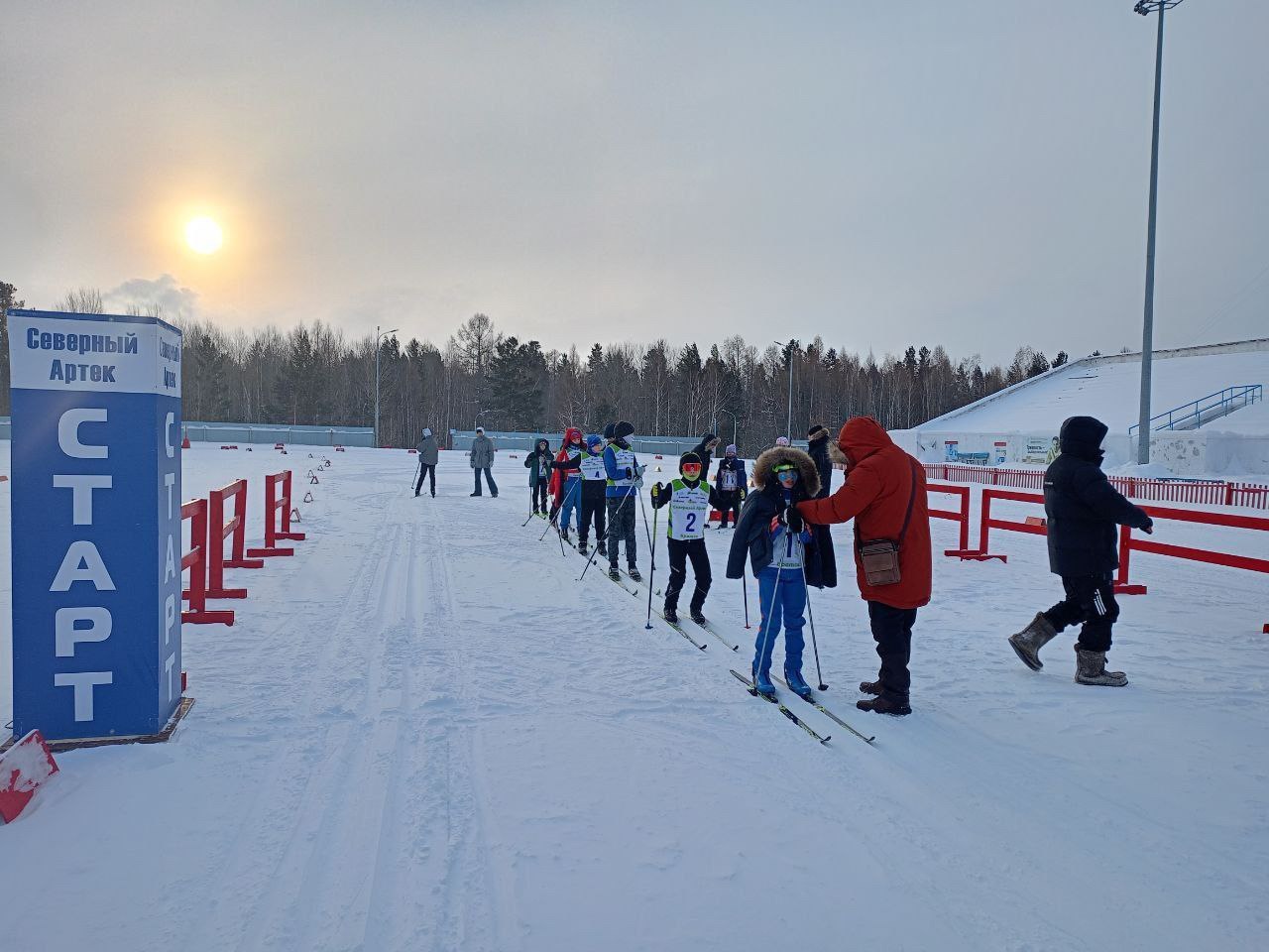 55 юных лыжников приняли участие в «Крещенской гонке»