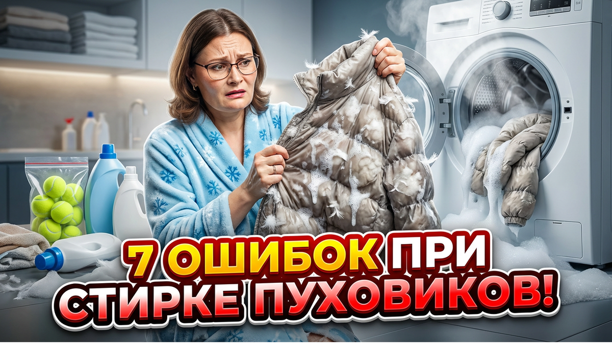 Ошибки при стирке пуховиков: как избежать распространенных проблем