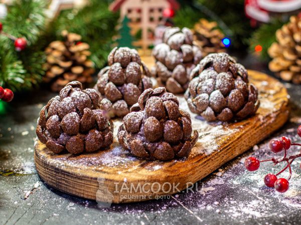 Новогодний десерт, который покорит всех: сладкие шишки