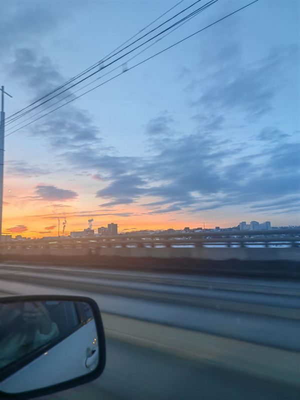 Волшебный закат над Иркутском