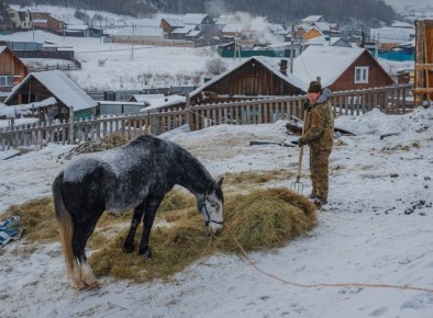 Зима в Сибири. Деревня Куда Фото: Павел Крутенко