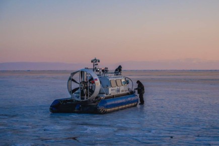 Зимний закат в Большом Голоустном
