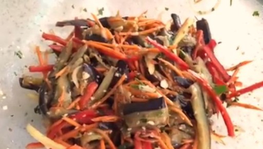 Невероятная закуска «Хе» из баклажанов для зимних запасов