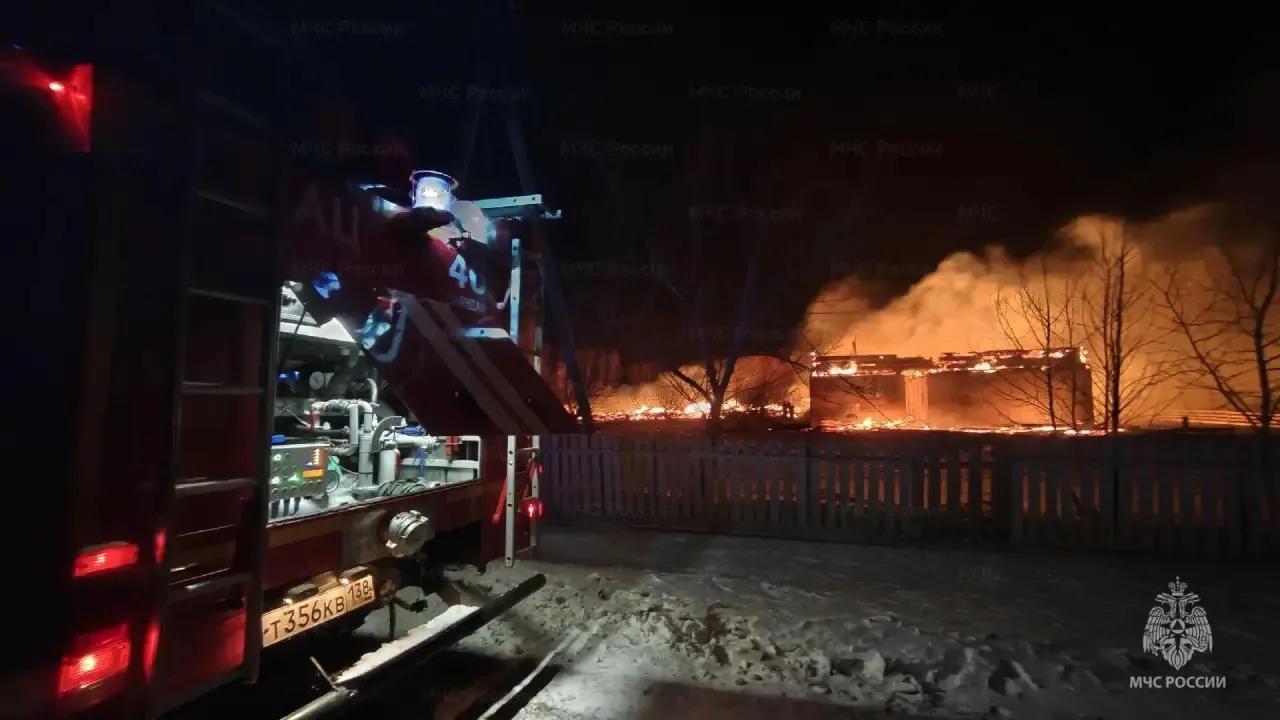 Школа горела в Эхирит-Булагатском районе сегодня ночью