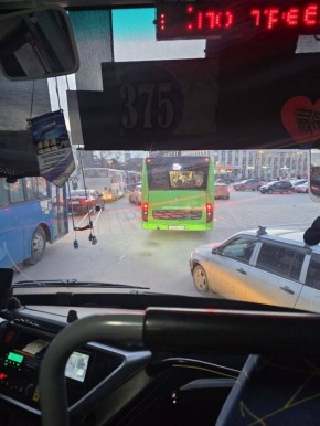 Весь вечерний затор в одном месте