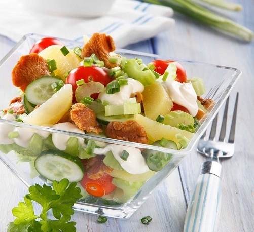 Летний салат с лисичками: изысканный рецепт для любителей грибной охоты