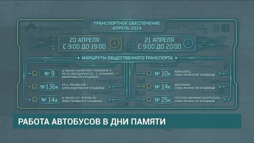 Специальные автобусы запустят в Иркутске в Дни памяти 20 и 21 апреля