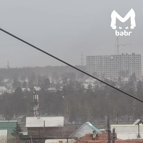 Пыльная буря бушует в Улан-Удэ