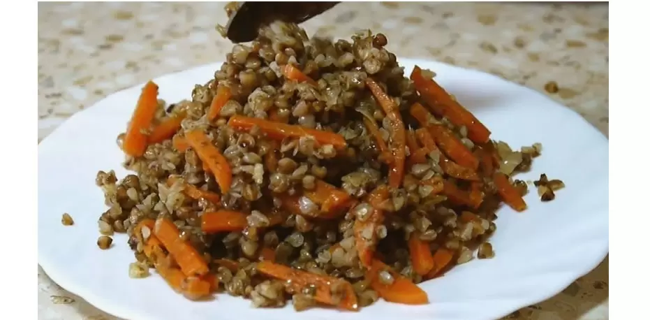 Гречневая каша с мясом в микроволновке