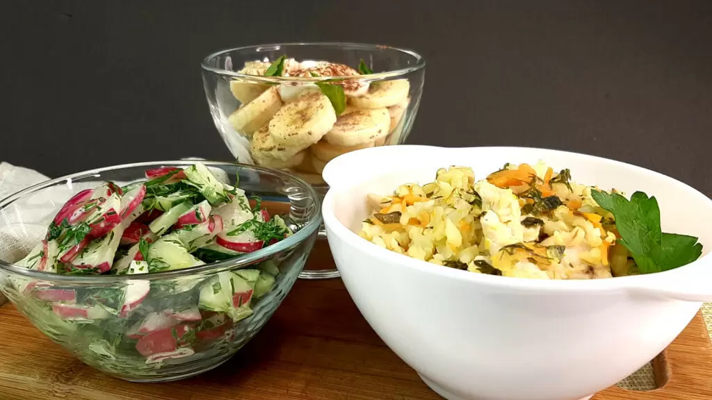 Быстрый трехблюдный ужин за 30 минут