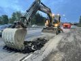 В Иркутске ликвидировали опасный участок дороги на объездной Ново-Ленино