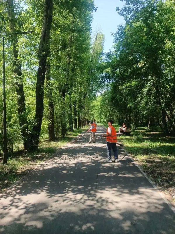 Уборка скверов и парков ведется в Иркутске Уборка скверов и парков ведется в Иркутске