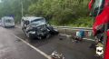 В Иркутской области туристический автобус столкнулся с внедорожником