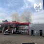 Административное здание вспыхнуло на Рабочего Штаба в Иркутске
