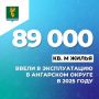 #Цифранедели. Почти 89 тысяч квадратных метров жилья ввели в эксплуатацию в Ангарском округе в 2025 году