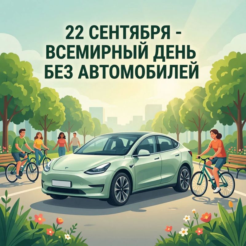 22 сентября — Всемирный день без автомобилей