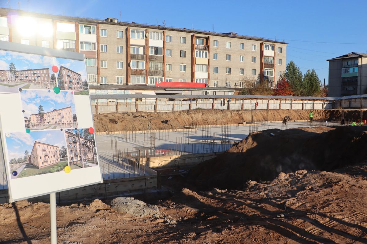 В посёлке Чунском залит фундамент нового дома для переселения жителей из ветхого и аварийного жилья В посёлке Чунском залит фундамент нового дома для переселения жителей из ветхого и аварийного жилья