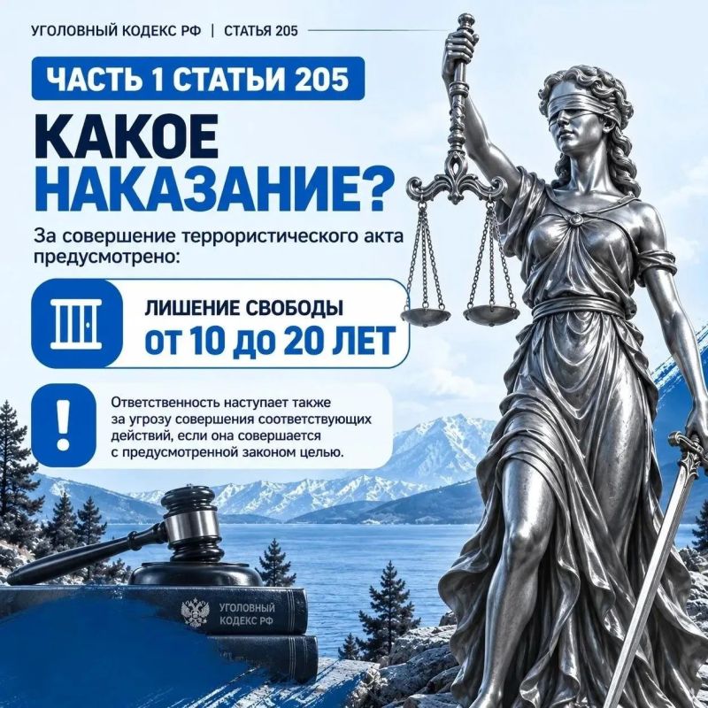 Разбираем нормы закона: статья 205 УК РФ «Террористический акт» Разбираем нормы закона: статья 205 УК РФ «Террористический акт»