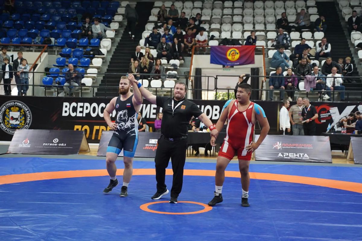 XXI Всероссийский турнир по греко-римской борьбе памяти Олимпийского чемпиона, Почетного гражданина города Иркутска Константина Григорьевича Вырупаева 2-3 октября проходил во Дворце спорта «Труд» XXI Всероссийский турнир по греко-римской борьбе памяти Олимпийского чемпиона, Почетного гражданина города Иркутска Константина Григорьевича Вырупаева 2-3 октября проходил во Дворце спорта «Труд»