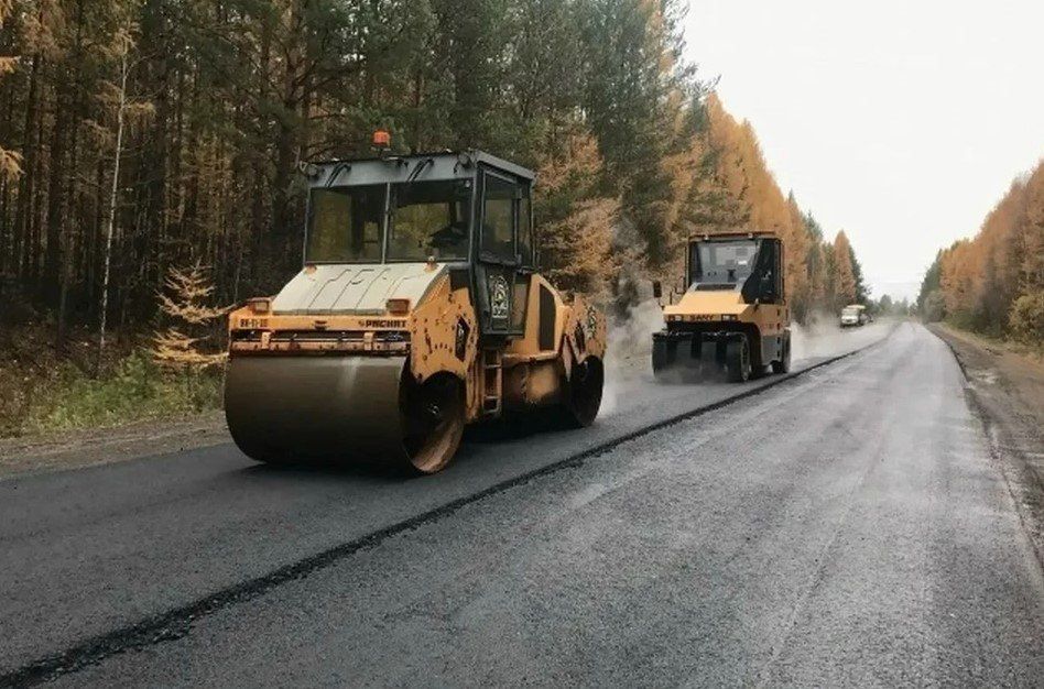 На автодороге Братск - Усть-Илимск подходит к концу ремонт двух участков общей длиной 12,4 километра