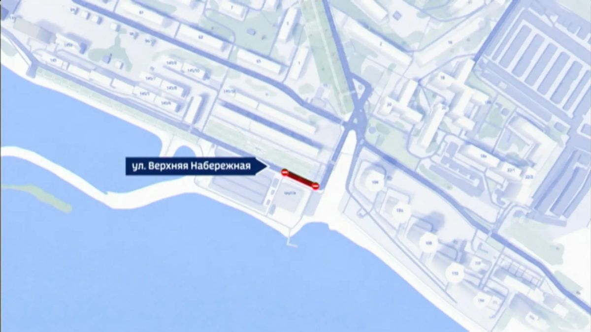С сегодняшнего дня временно ограничат проезд по участку улицы Верхняя Набережная в Иркутске в районе дома № 145/17а