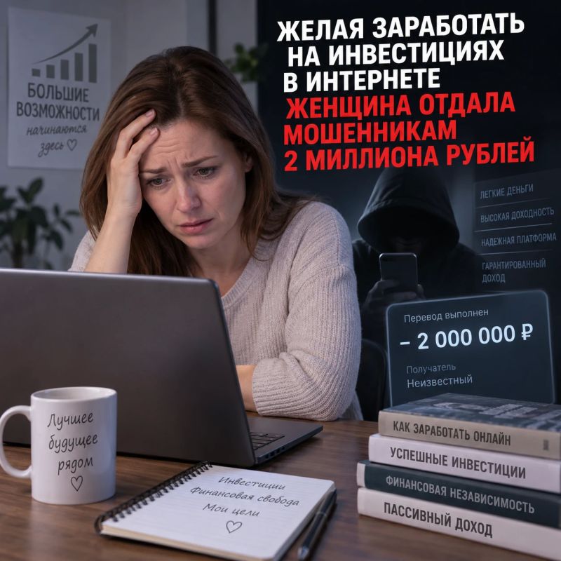 Желание заработать на инвестициях привело жительницу Иркутска к потере 2 млн рублей