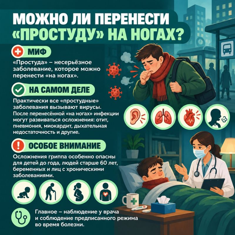 Готовимся к сезону гриппа. В период сезонного подъёма заболеваемости гриппом и ОРВИ особенно важно отличать проверенную информацию от распространённых заблуждений Готовимся к сезону гриппа. В период сезонного подъёма заболеваемости гриппом и ОРВИ особенно важно отличать проверенную информацию от распространённых заблуждений
