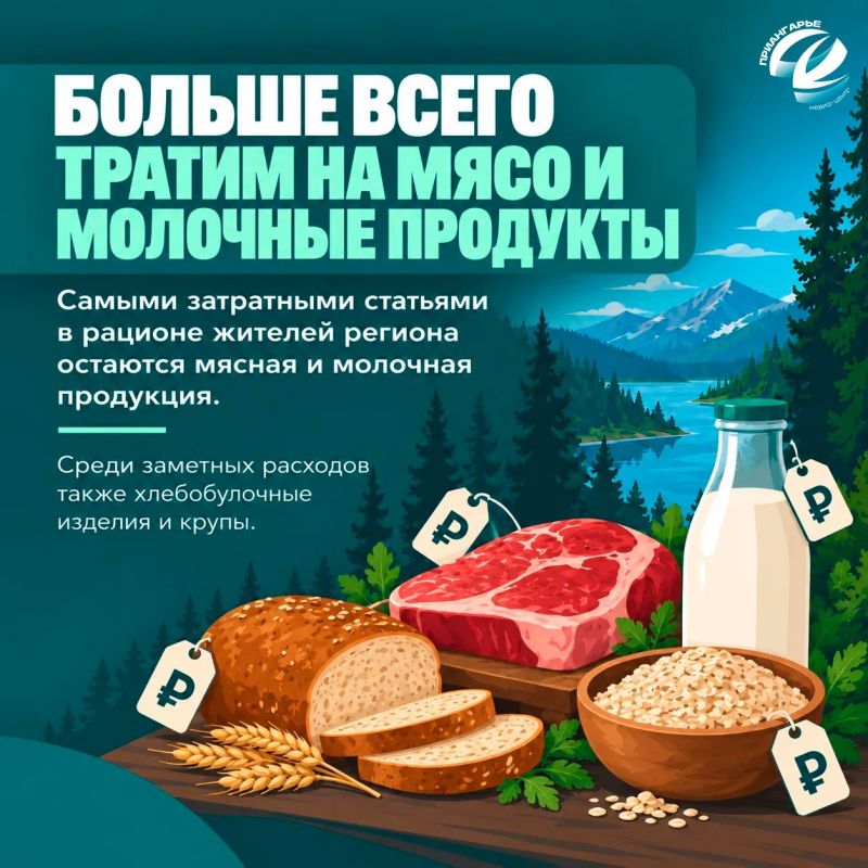 Что едят жители Приангарья и сколько на это тратят? Что едят жители Приангарья и сколько на это тратят?